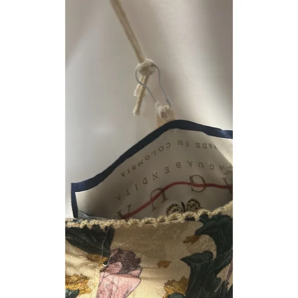 Agua by Agua Bendita Gaita Floral print Ecovero Blend Wide Leg Pants Size M